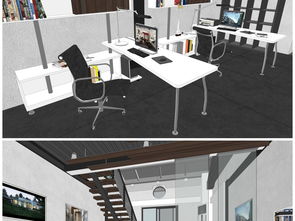 Loft工作室SU模型設計圖 打造高效創(chuàng)意的辦公空間